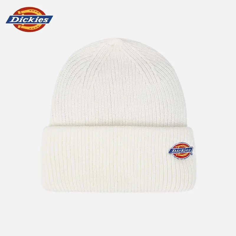 Dickies Winter Warm Fashion Beanie, Letter Knit Hat for Fall Winter, Versatile Skull Cap