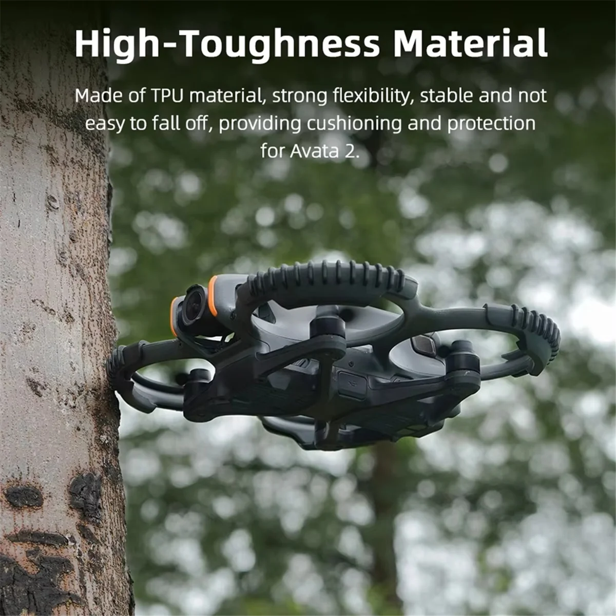 

НОВАЯ защита пропеллера дрона для DJI Avata 2, легкие бамперные кольца, защита от падения, аксессуар повышенной безопасности оранжевый