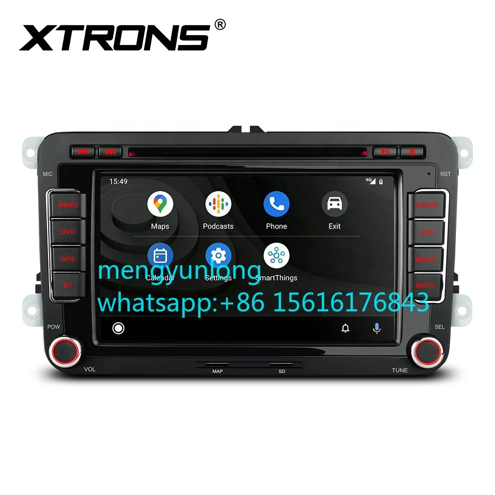 XTRONS 7 بوصة 2 Din راديو السيارة الاندورويد o لشركة فولكس فاجن جولف MK6 سكودا اوكتافيا سيات ليون MK2 اللاسلكية CarPlay مشغل ديفيدي للسيارة #3
