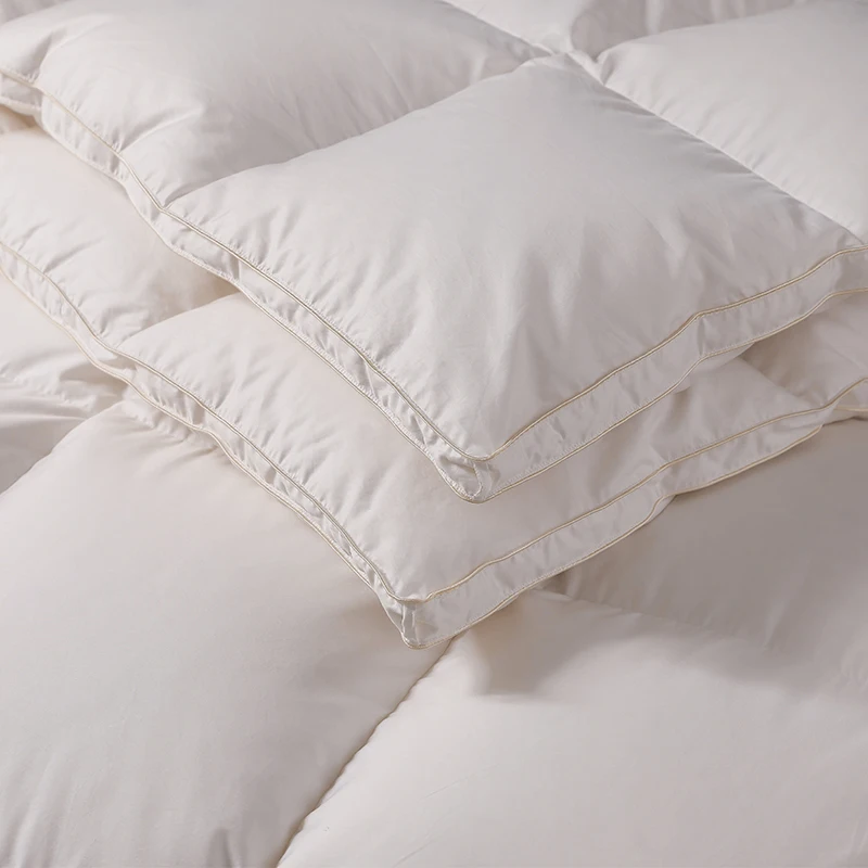 Luxurious High-quality Golden edge nice white duvets comforter Goose Down Quilts 95% up to the standard light warm very much