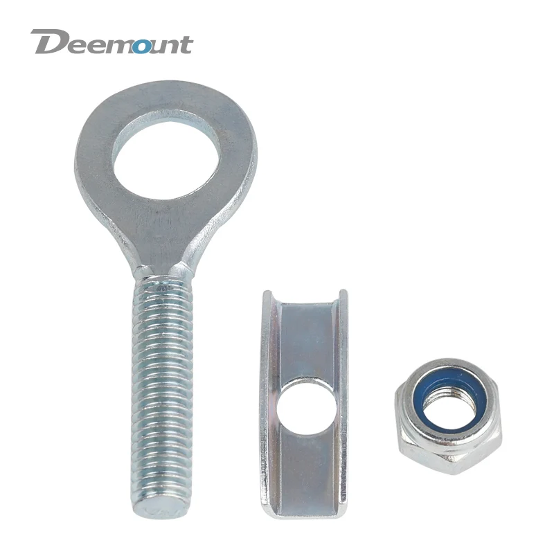 Deemount 2PCS Fixed Gear Bicycle Chain Adjust Bolt 35mm 1 Speed Commuting Bike Chain Tensioner Pull Tight Screw Bolts