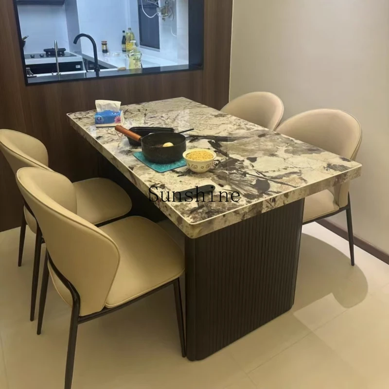 

Home Modern Simple Light Luxury Small Apartment Home Premium Dining Table