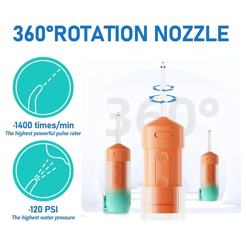 휴대용 구강세정기, 여행용 미니 소형 구강세정기, 컴팩트 전동 구강세정기