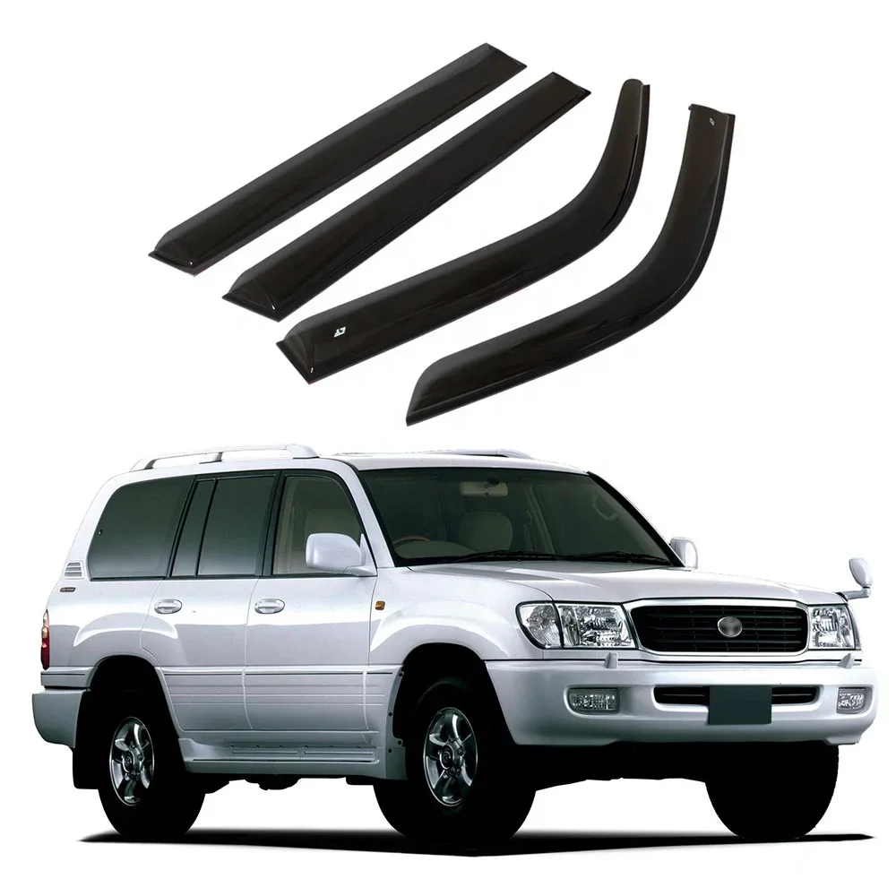 

4 шт. акриловый козырек от дождя, дверной оконный козырек для Toyota land cruiser 100 series, аксессуары 1998-2007 гг.