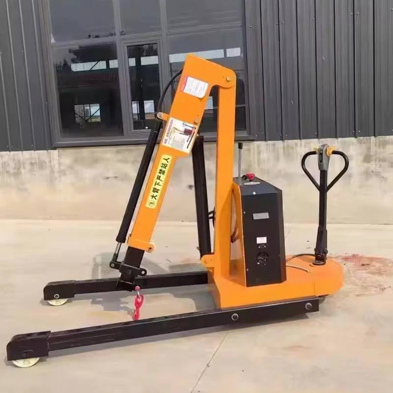 Garage Engine Lifting Mobile Crane Electric Hydraulic Telescopic Arm Floor Crane With Best Prices For Warehouse Cargo Lifting