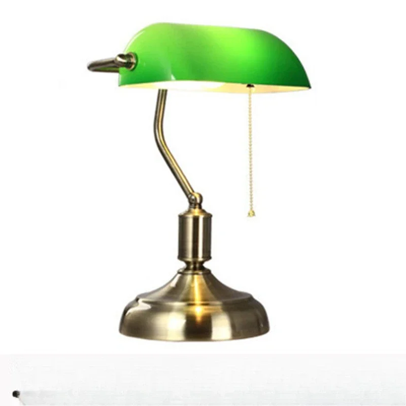 European-style Republic of China old Shanghai glass night light high-end atmosphere light study villa office retro