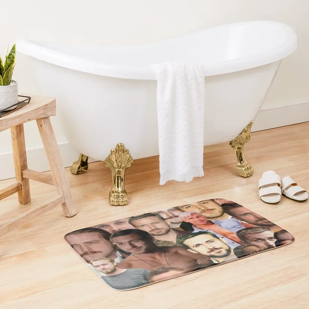 

Ryan Gosling Photo Collage Bath Mat Kitchen Rug For Hallway On The Floor Bathroom Interior Mat