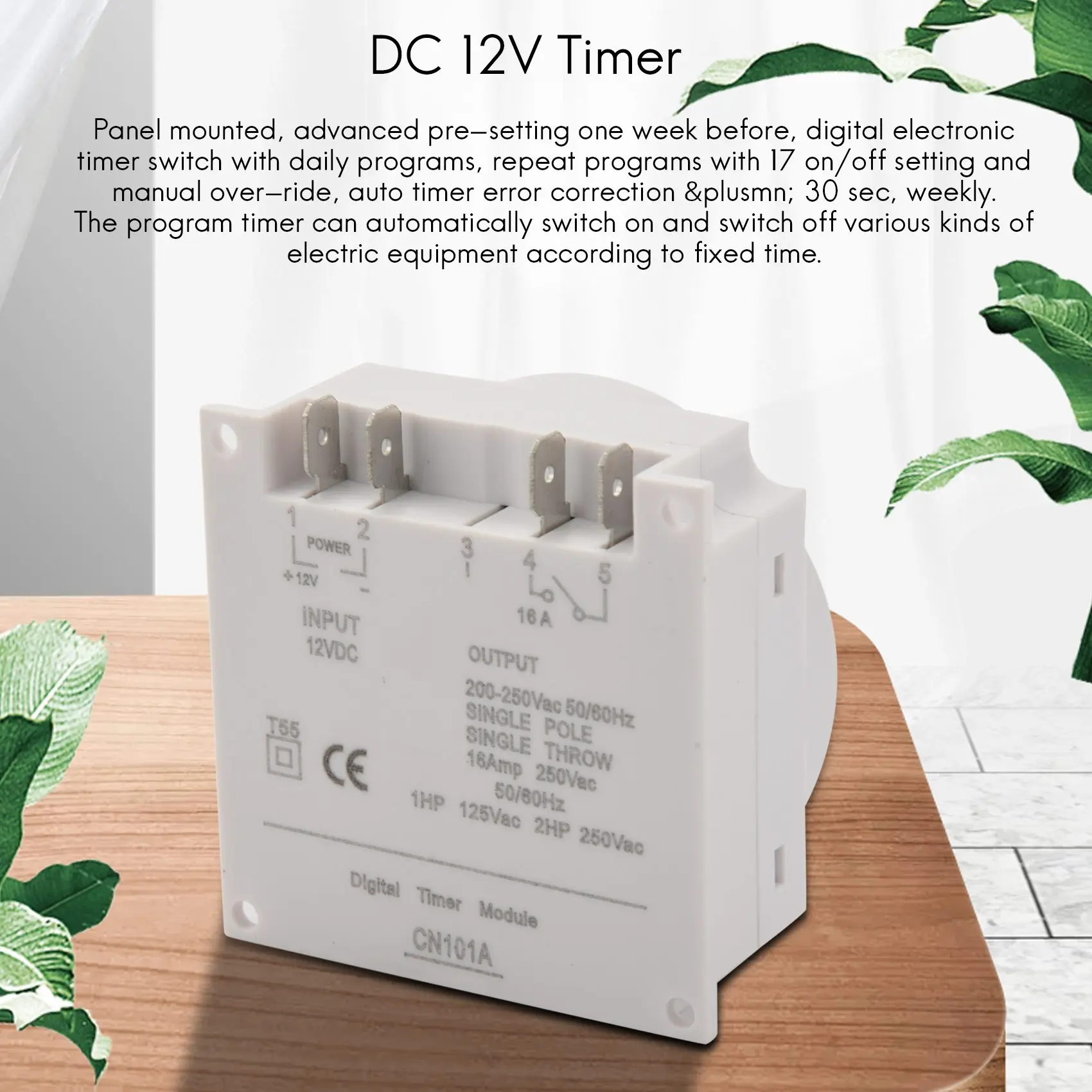 Premium DC 12V Digital LCD Power Programmable Time Switch Relay