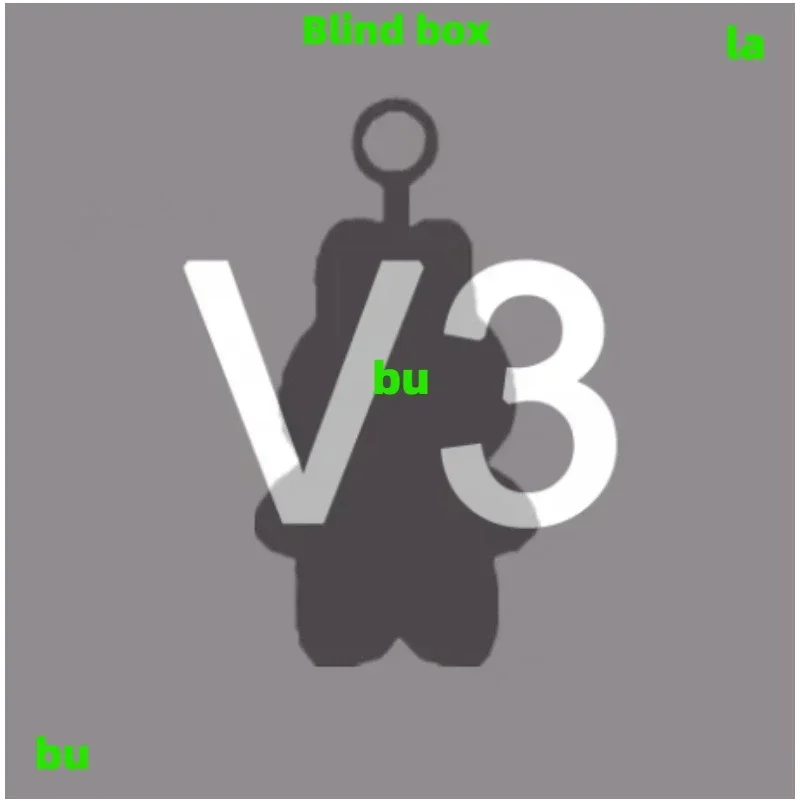 @@@ V3 الوحش نبضات القلب معكرون المينا صندوق أعمى بولي كلوريد الفينيل تمثال حقيبة الملحقات قلادة Kawaii دمية مهرجان لعبة الهدايا