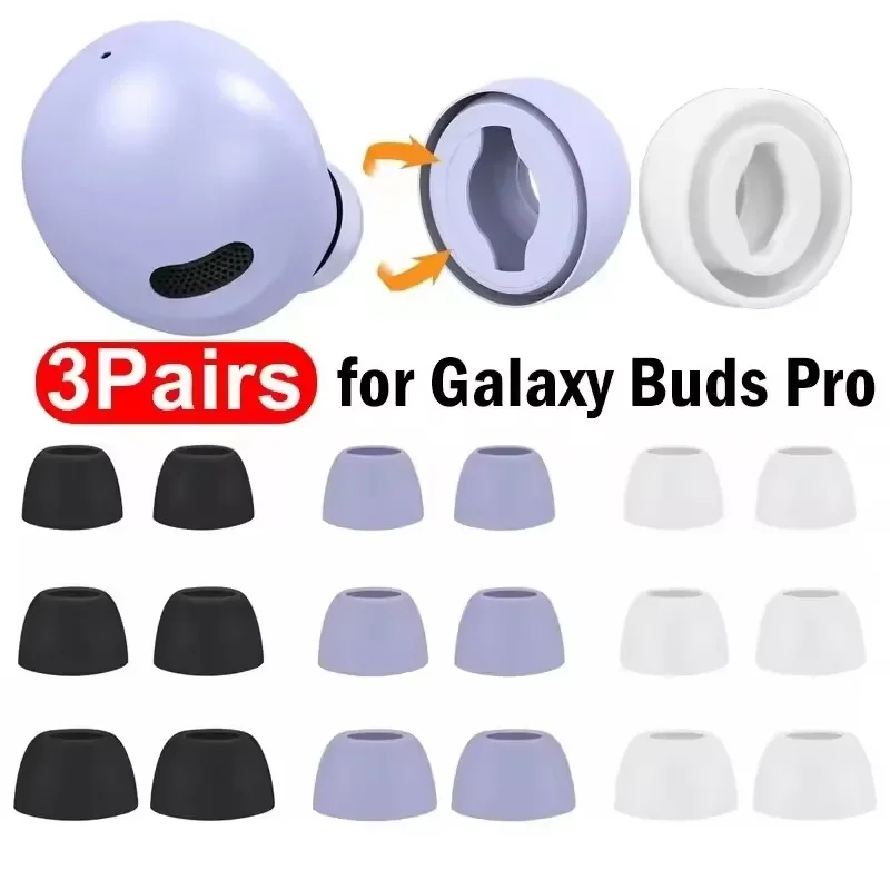 Embouts d'écouteurs en Silicone pour Samsung Galaxy Buds Pro, bouchons d'oreille de remplacement antidérapants, embouts L/M/S, accessoires pour écouteurs