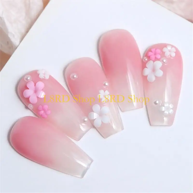 L8rd Flower Charms, Flower Nails Art Rhinestones 꽃 꽃잎 손톱 공급 장치