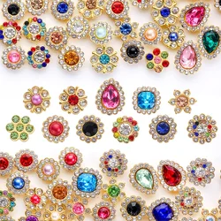 Qiao 50Pcs/pack Mix Shape Resin Pearl Multi-Colour resin rhinestone Glue on/Pearl pliers DIY Craft jewelry Costume Accessory