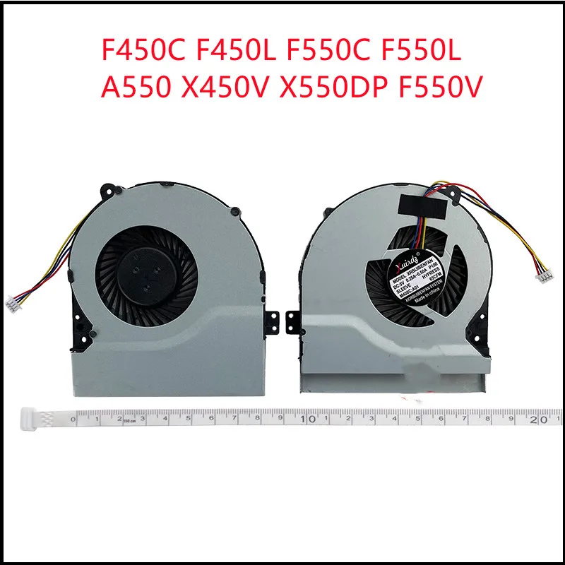 New Laptop CPU Cooling Fan Cooler For Asus F450C F450L F550C F550L A550 X450V X550DP F550V