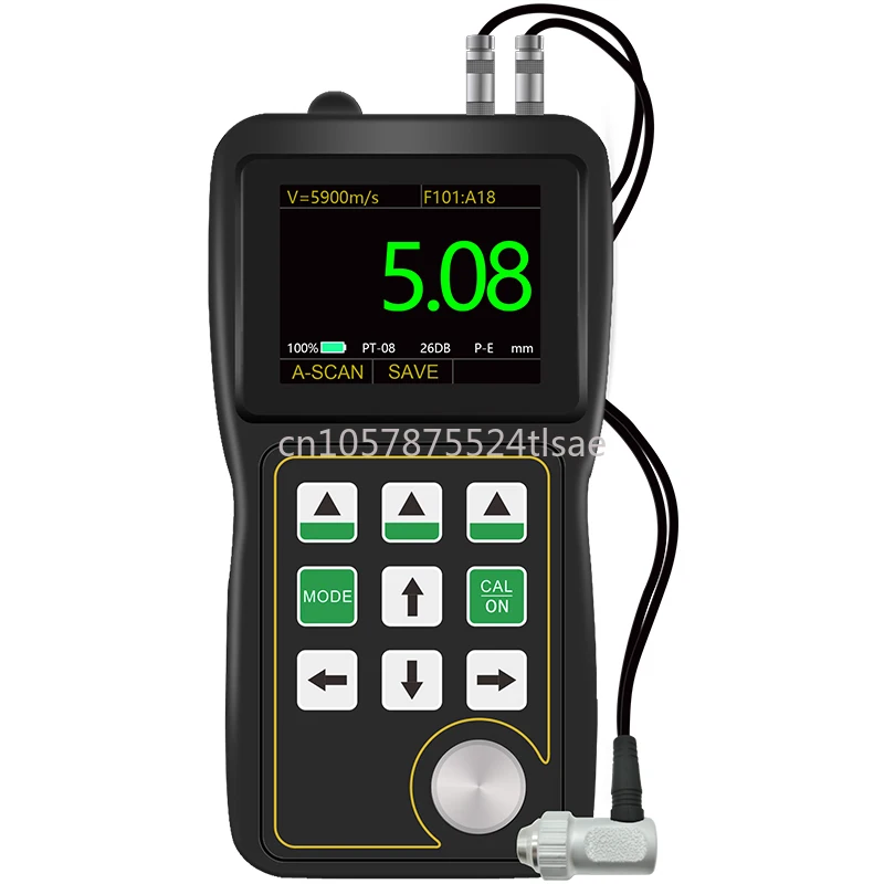 

UT4000 Ultrasonic Thickness Gauge Color Screen Real-time A/B Scanning Transparent Coating Ultrasonic Thickness Gauge
