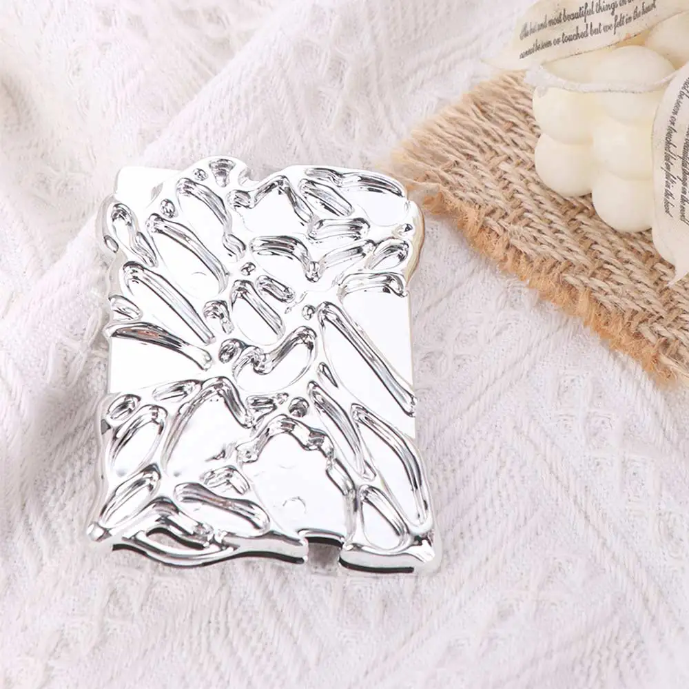 Electroplate Photocard Holder Special-shaped Card Sleeve Photo Card Frame Metallic Style Silver Idol Photo Display Stand