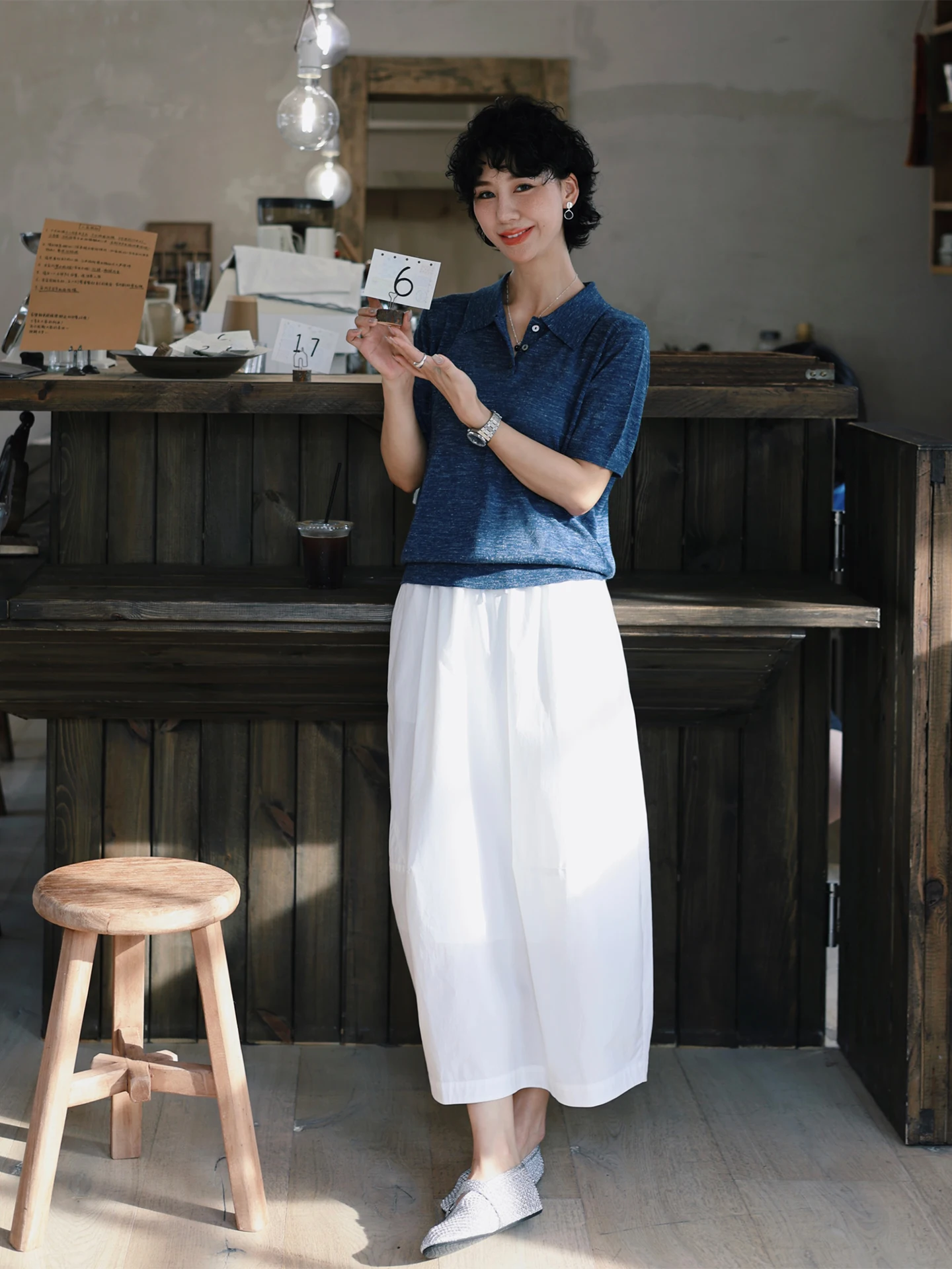 

Faionable Loose Large Size Dstring Balloon Skirt Women's New Sle White Xiaohuo Commute Korean Sle Cotton Go...