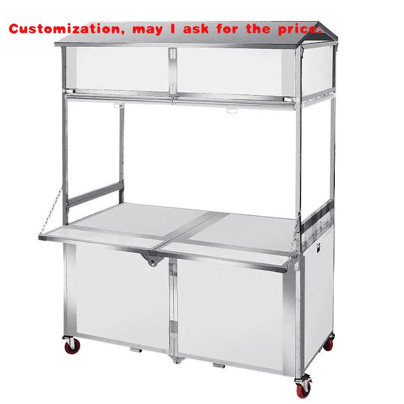 

Складная тележка для еды, ночной рынок, киоск, закуски, лапша, пельмени, булочки, фаст-фуд, напитки, кофе, складная доставка