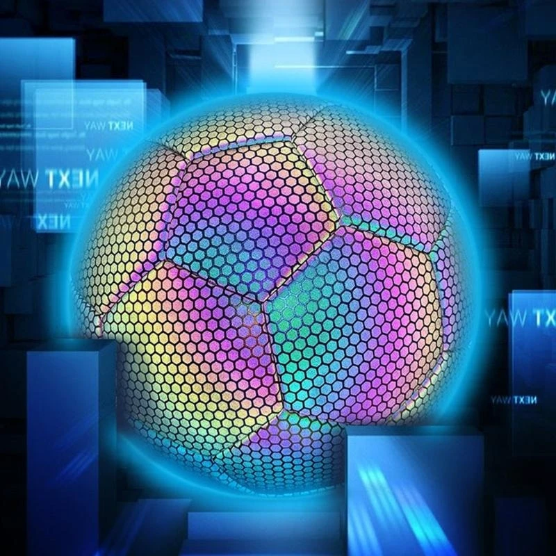 Calcio nottilucente notturno misura 4/5 calcio riflettente luminoso per regalo per adolescenti