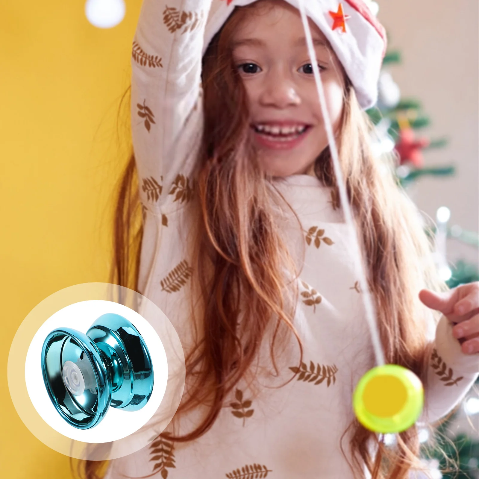 

1 set 1 Set Alloy Yo- Smooth Finger For Beginner Hand-Eye Coordination Kids Outdoor Plaything Unresponsive Yoyo Balls