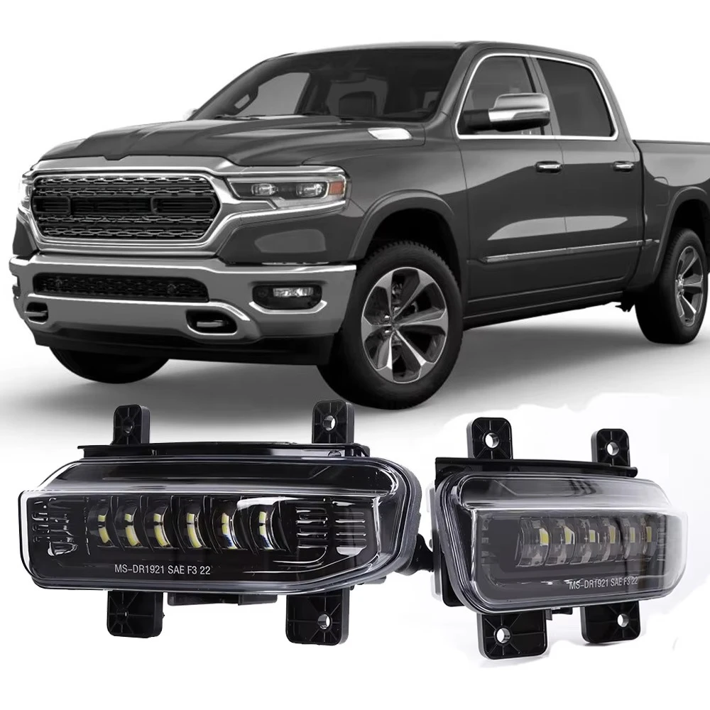 

For 2019-2022 Dodge Ram 1500 Accessories Led Fog Lights 2500 3500 Ram Parts DOT SAE LED Fog Light Kit For Dodge Ram