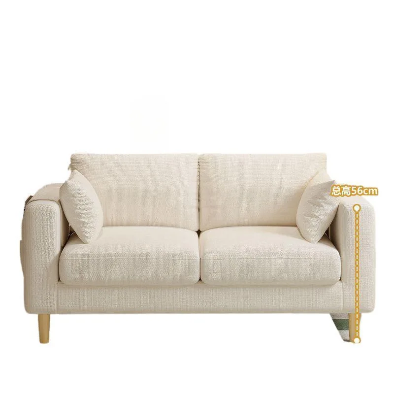 

Тканевый диван для гостиной, 2024, новый одиночный блок тофу, простая современная комната для аренды, двойной диван-кресло для маленькой квартиры