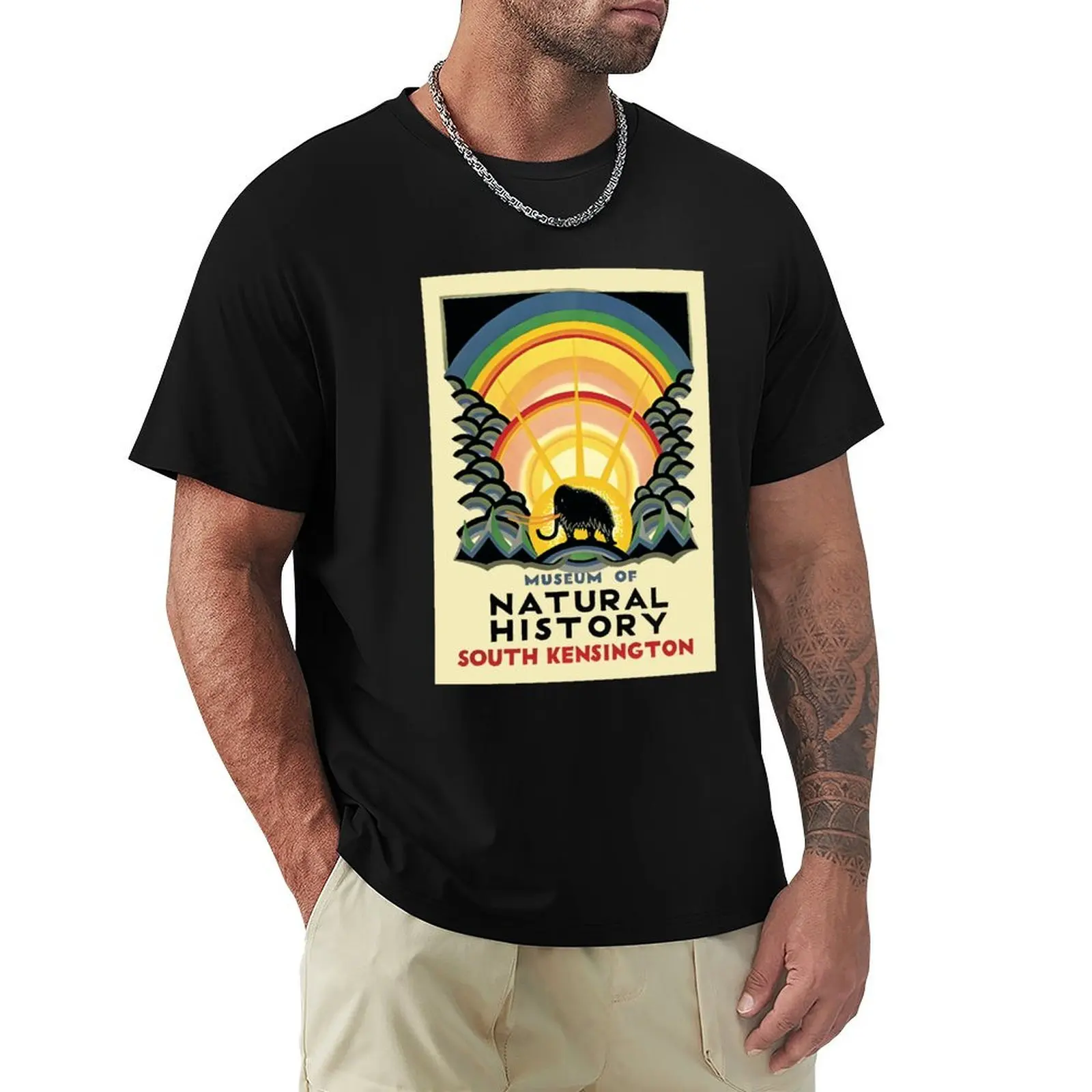 Vintage London Poster - Natural History Museum in South Kensington, 1925 T-Shirt funny t shirts dark humor T-Shirt