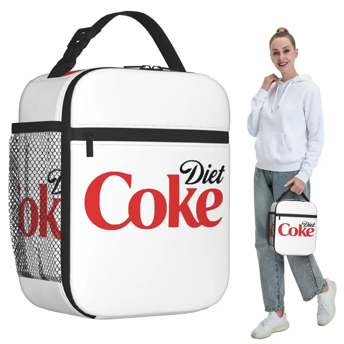 

Сумка-холодильник для обедов Coke Funny Lover Diet, термосумка для еды для детей, герметичный контейнер для школьных обедов