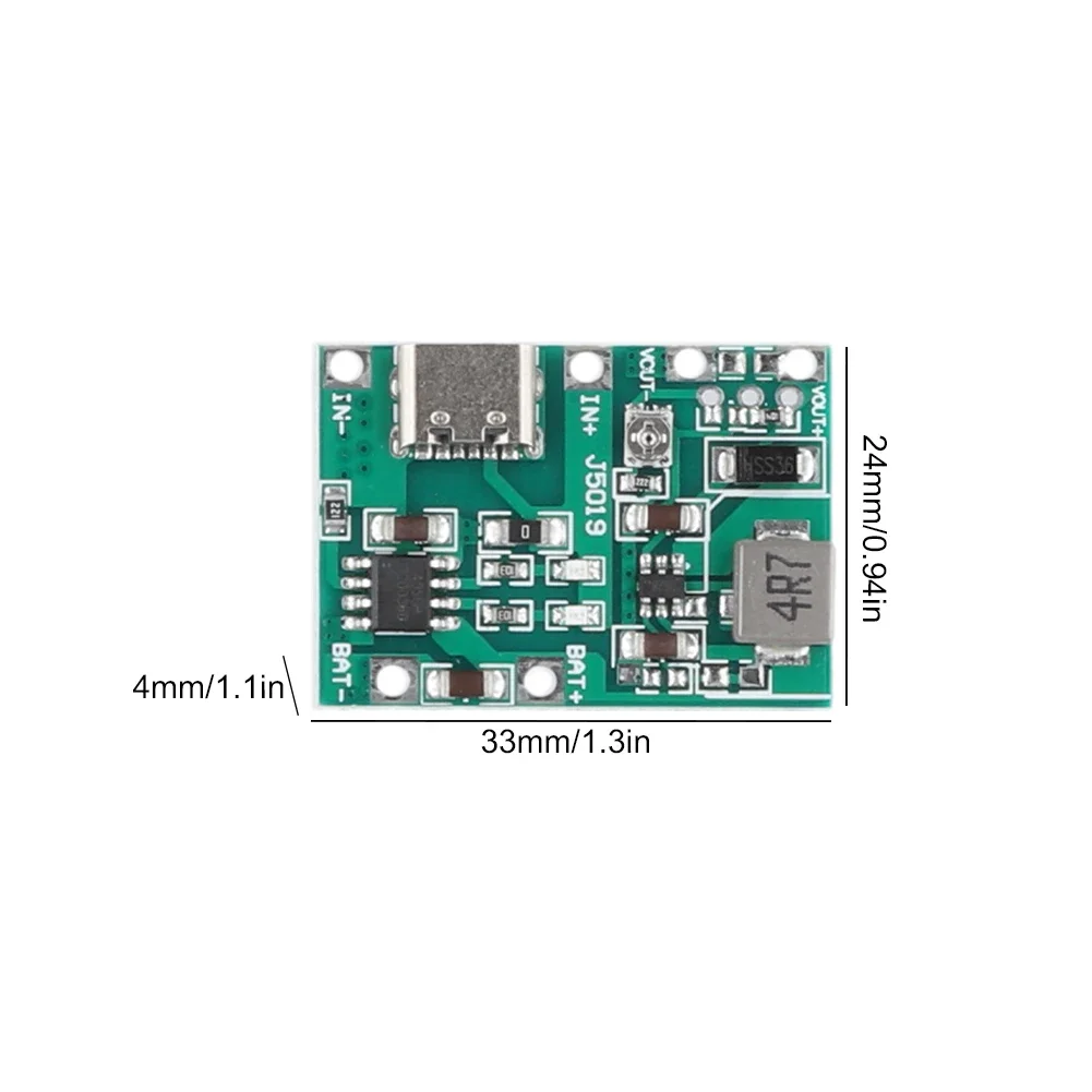 DC-DC Step Up Module Type-C TP4056 Charging Step Up Boost Module 5V 2A Lithium Li-ion 18650 Battery Charger Board DIY Kit Parts