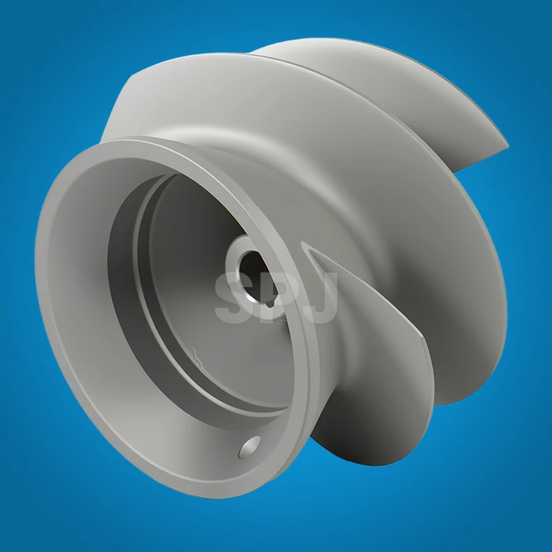4-Blade Large Series Sand Blasted Marine Propeller for Jet Nozzle OEM 1737 Mercury Jet Pump Impeller