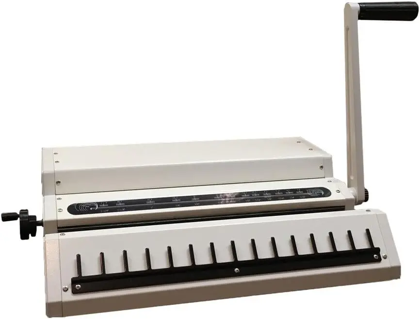 Manual Wire Binding Machine Punch 22 Sheets Bind 120 Sheets 34 Fully Disengageable Dies 31 Pitch 2 Year Warranty
