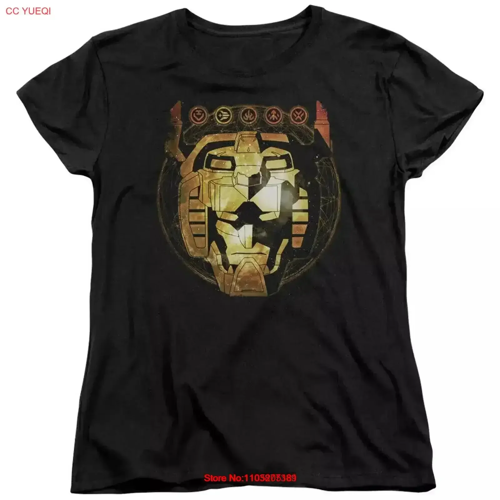 Voltron Legendary Defender Head Space Women's T Shirt vintage Washed designer clothes Stretched fashion Slightly homme vintage