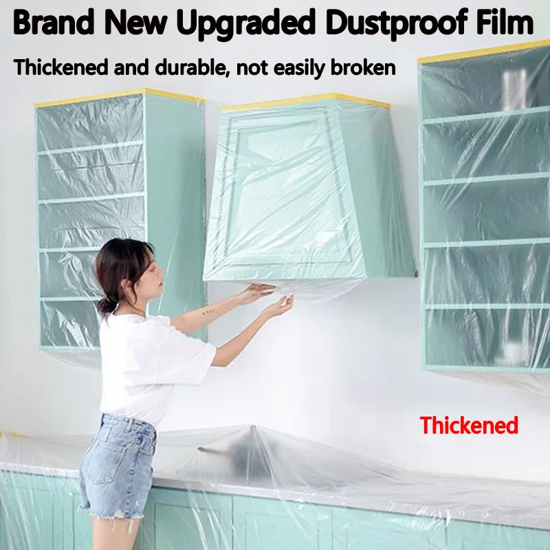 Dustproof cover for dormitories, dustproof cloth to protect furniture, disposable plastic sheet for renovation, full-coverage ho