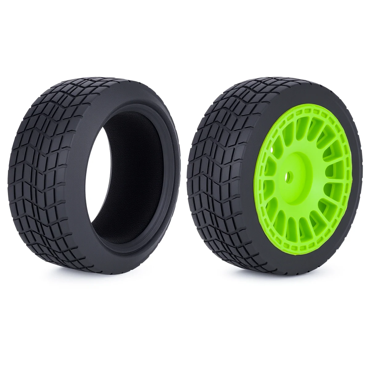 1/10オンロードレーシングカータイヤ 68x30mm 4個入り、高グリップ耐摩耗性ホットメルトタイヤ HSP 94123 HPI Himoto FW06 TT01 RCカー用