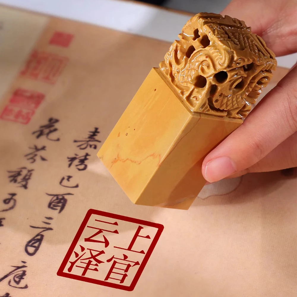 Custom Hanko Stamp Korean Chinese Japanese Name Stamp Personalized Square Stone Seal for Calligraphy Painting Teacher Gift