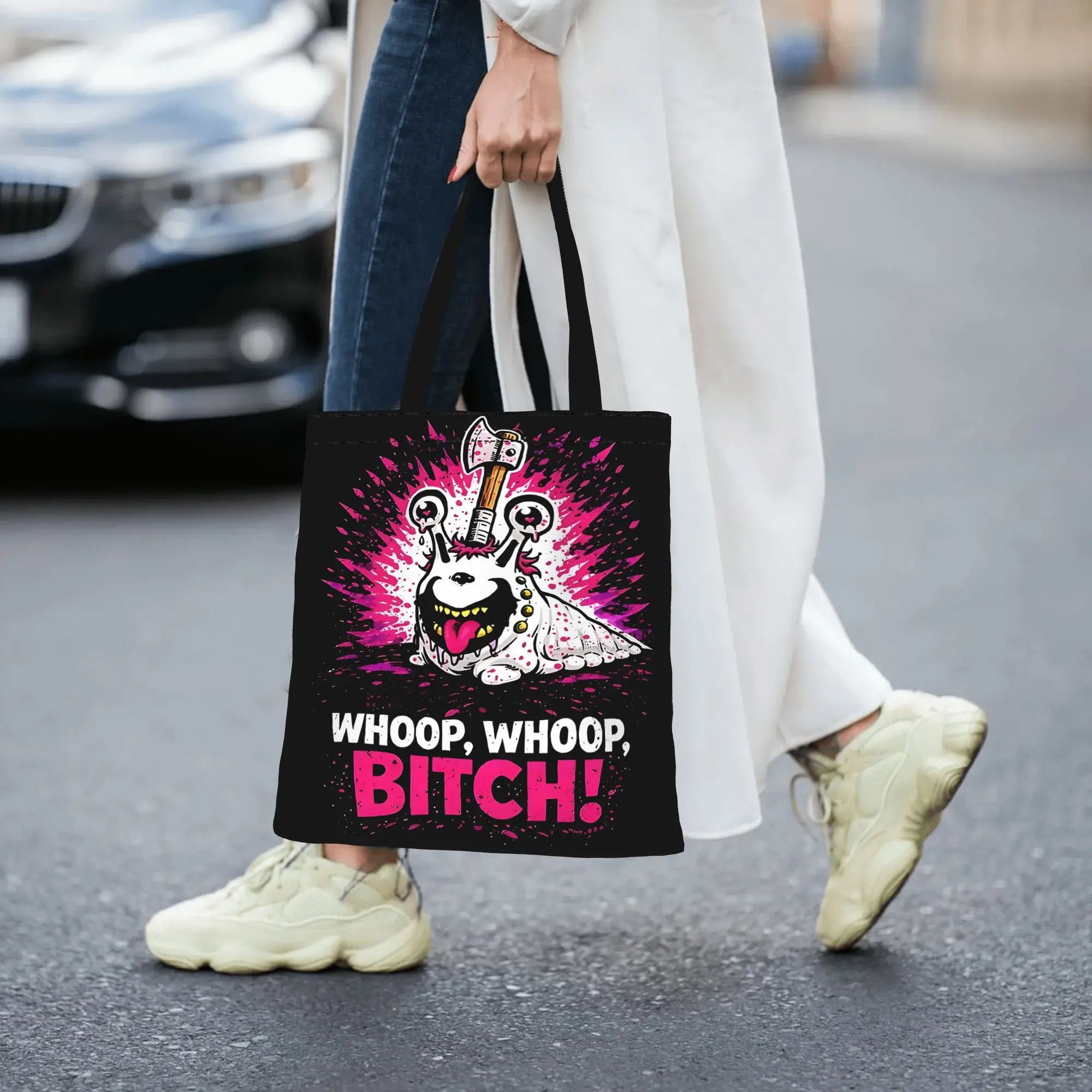 Reusable Trendy Dungeon Crawler Carl Sluggalo Shopping Bag Women Tote Bag Portable  Shopper Bags