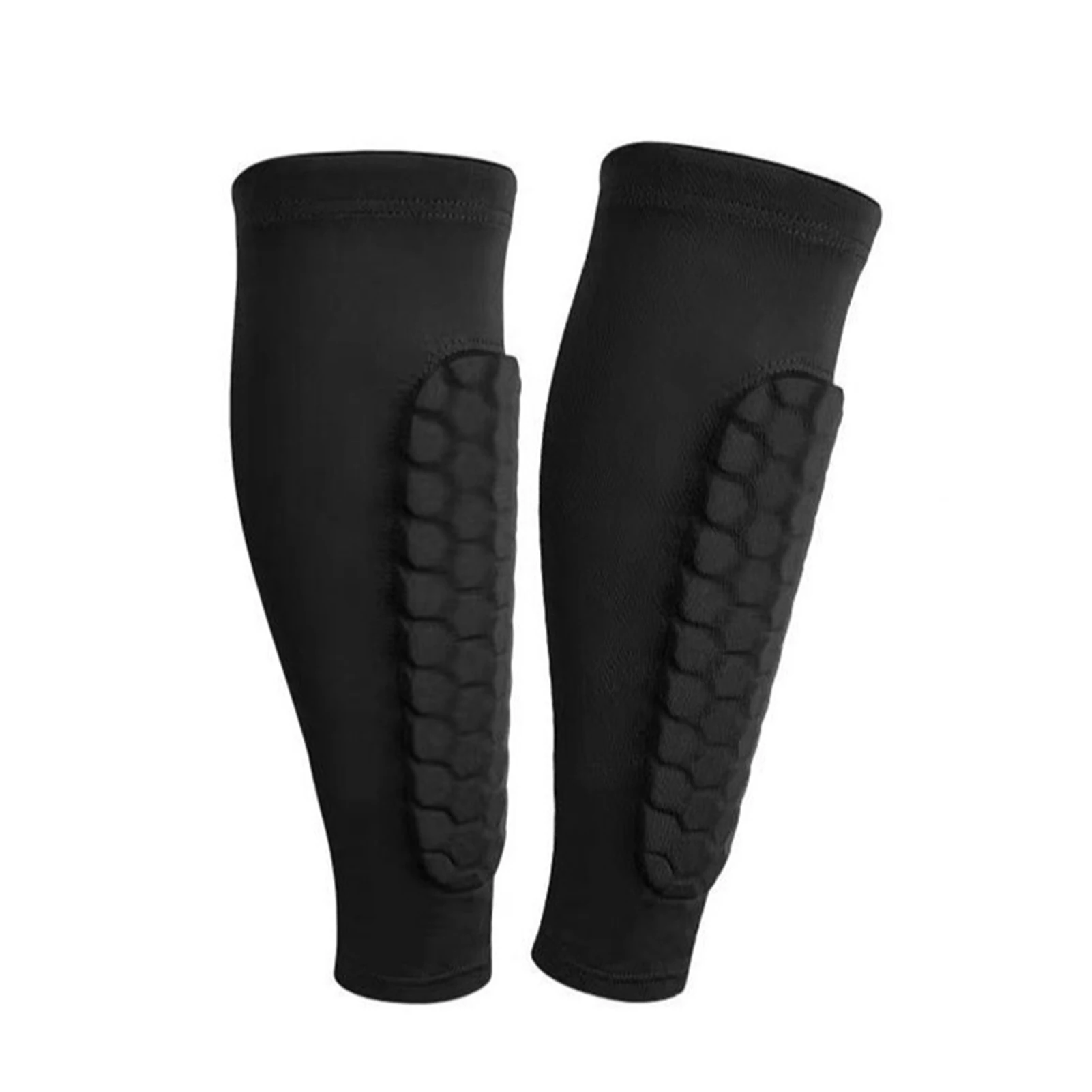 2 stuks scheenbeschermers voetbal basketbal met honingraatvulling ademend nylon anti-impact sport beenbeschermers voor kinderen volwassenen