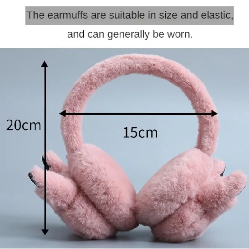 Pikachu Earmuffs Anime Ear Warmer Plush Kawaii Student Women Girls Soft Winter Cycling Cold Protection Cartoon Ear Cover Gifts