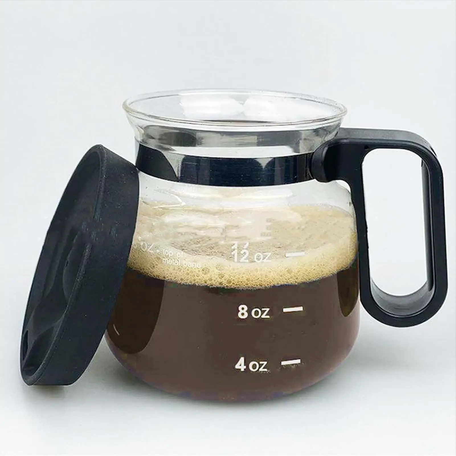 Klare Glas-Kaffeetassen 16oz Reise-Kaffeebecher Wasserbecher Trinkbecher mit Deckel für Heiße und Kalte Getränke Wasser Saft Zuhause
