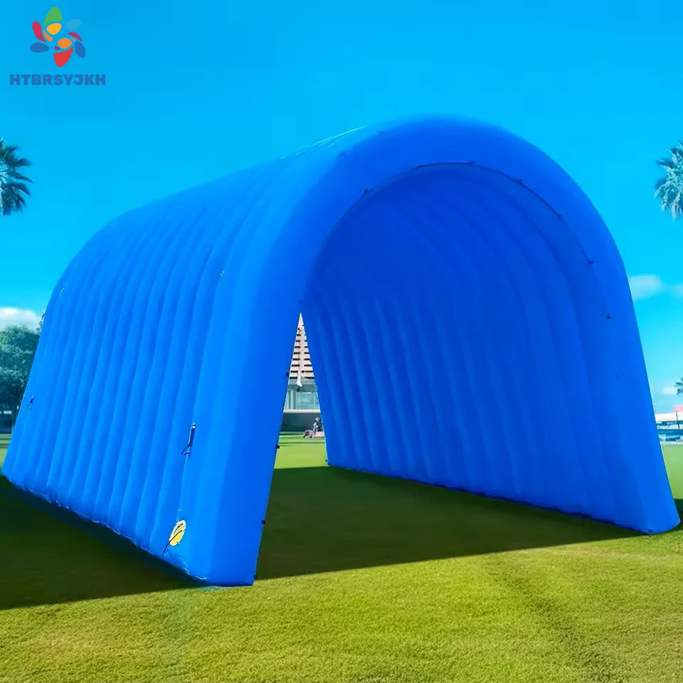 Túnel de entrada inflável Oxford com barraca de túnel inflável com ventilador para promoção de exposição de eventos publicitários de negócios