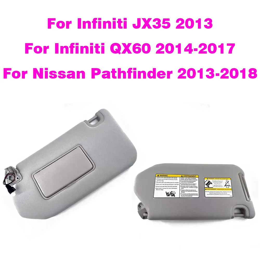 

Солнцезащитный козырек для Nissan Pathfinder 2013 2014 2015-2018 для Infiniti QX60 2014-2017 для Infiniti JX35 2013 96401-9PB0A 96400-9PB0A