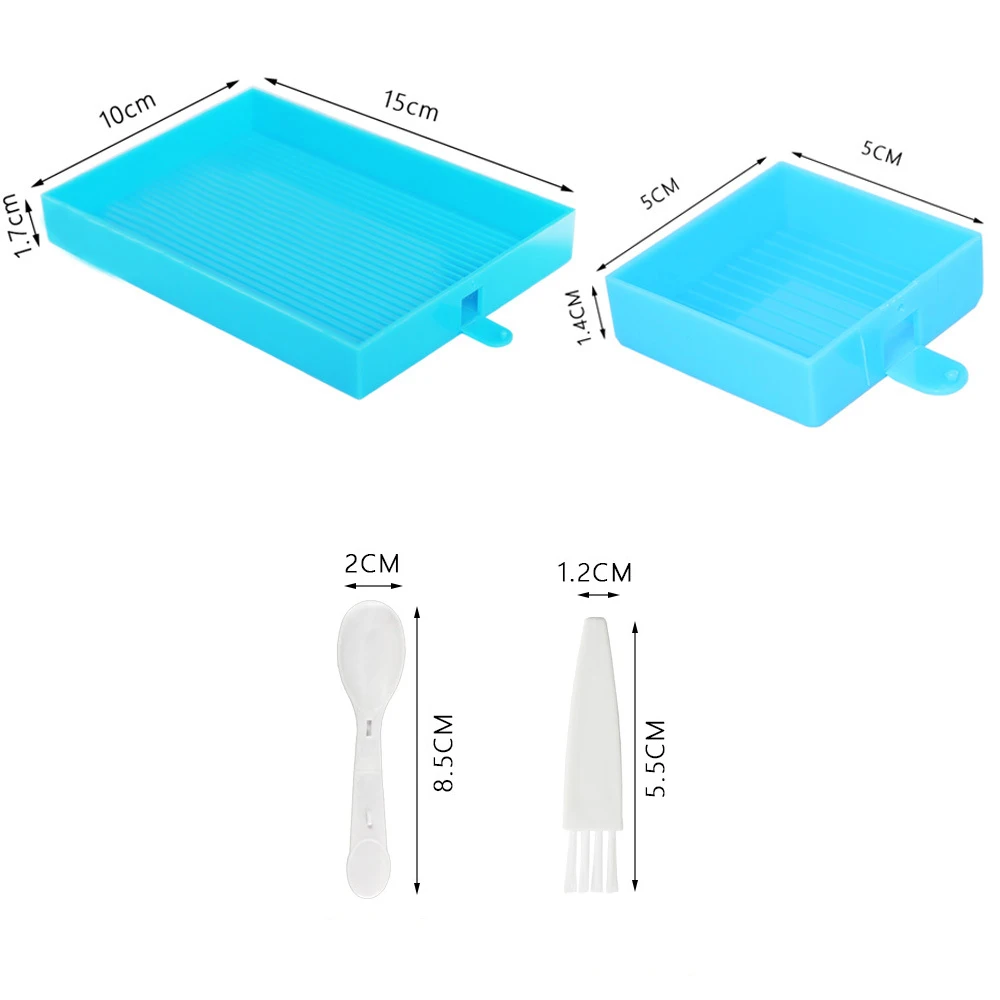 Лотки для алмазной живописи, набор для рисования, контейнеры для хранения бисера, новые аксессуары, пластиковый органайзер для вышивки, ящики, коробка
