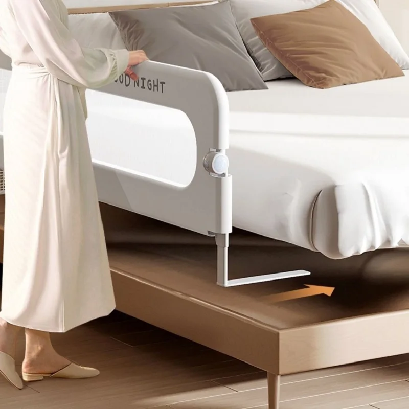 Barandilla plegable Invisible para cama de bebé, barandilla de seguridad para cama de bebé, barrera protectora para evitar caídas, valla para niños