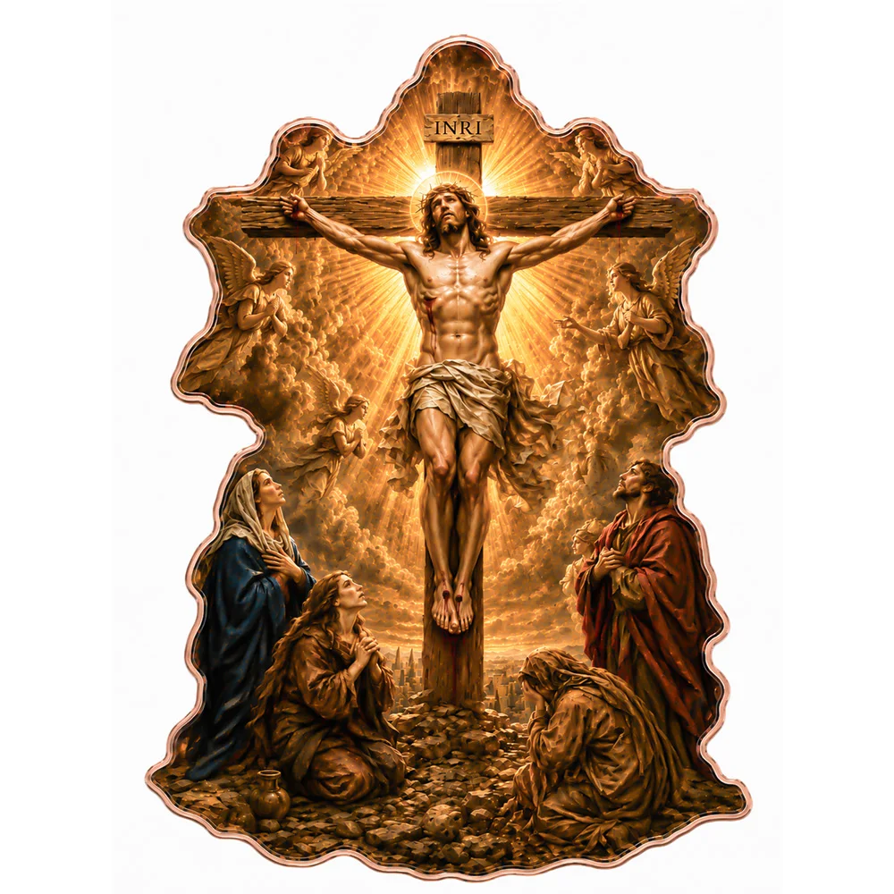 Jesus 5 Oz Fine Commemorative Copper Medal Angel Holy Scene Relief Art Coin Christian Souvenir Desktop Decor Faith Gift