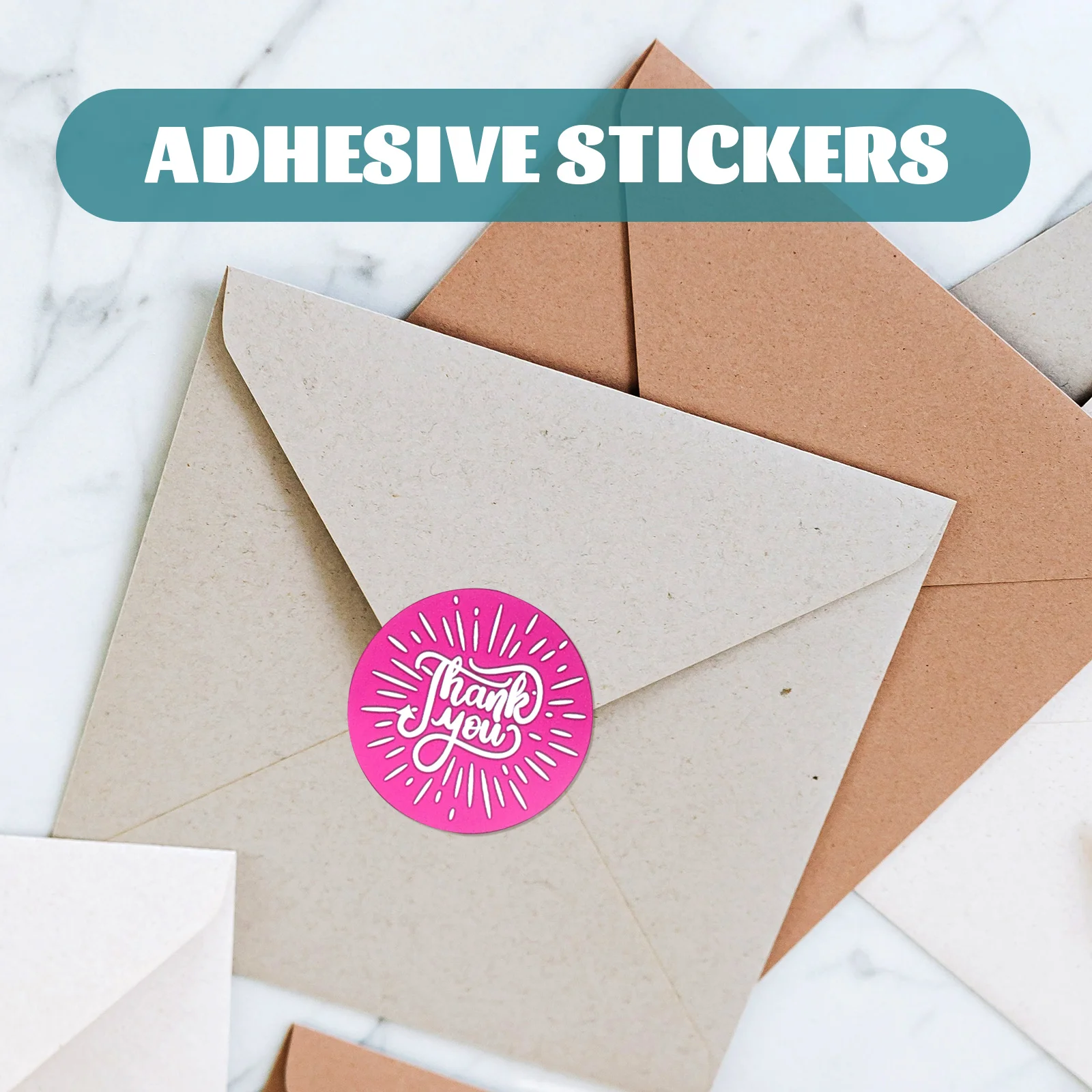

Thank You Stickers Pink Copper Plate Sealing Labels for Packaging Envelopes Gift Wrapping Baking Packing DIY Scrapbooking Boxes