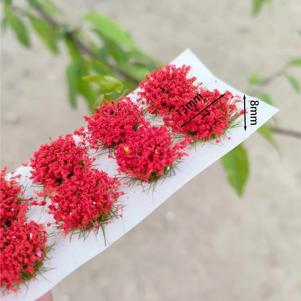 49/60-teiliges Künstliches Blumencluster-Modell für Landschaftsgestaltung, Gartendekoration, Statisches Gras, DIY-Modellbau-Materialien, Diorama-Zubehör – Detail 3