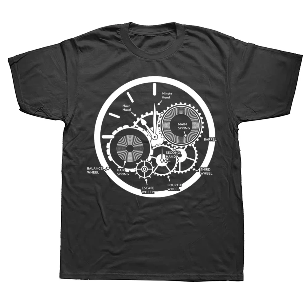 Funny Watches Watchmaker T Shirts Streetwear Short Sleeve Birthday Gifts Mens Clothing Fashion High Quality T Shirt