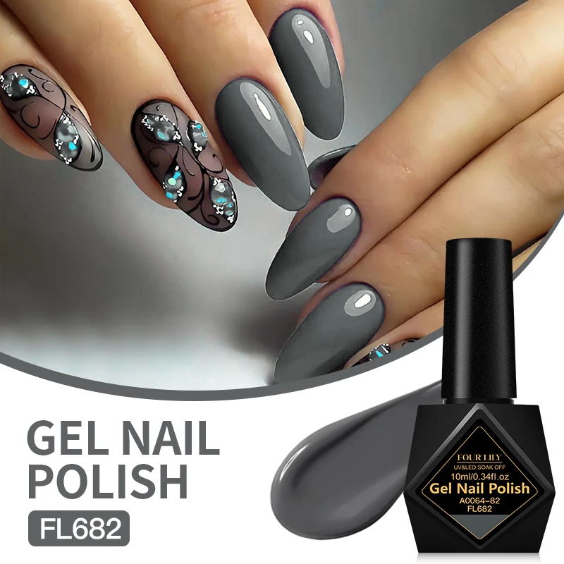10 ml Vier Lelie 162 Kleuren Nagel Gel Polish Semi Permanente Nail Art Manicure Losweken LED UV Gel nagel Levert Art Vernis