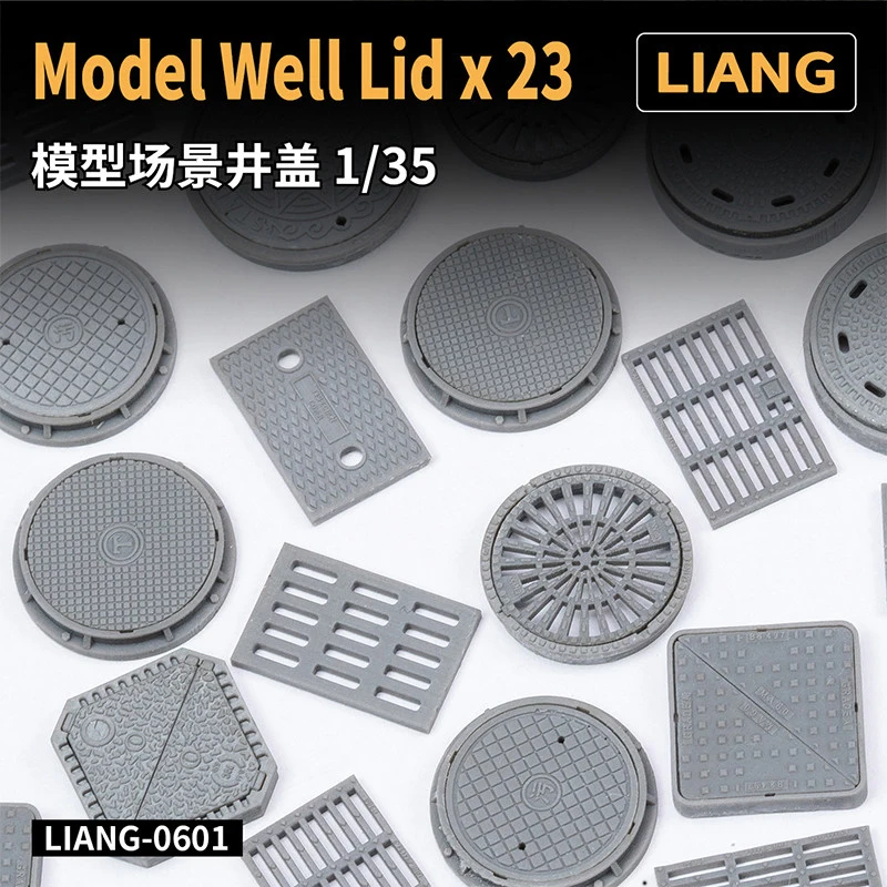 LIANG 0601 Model Accessory 1/35 Manhole Cover Miniature Scene Decor For Figure Military Diorama Building Kit Hobby DIY Road Part