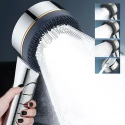 New High Pressure With Filter Water Saving 4 Modes Shower Heads Adjustable Water Massage Sprayer Home Bathroom Accessories