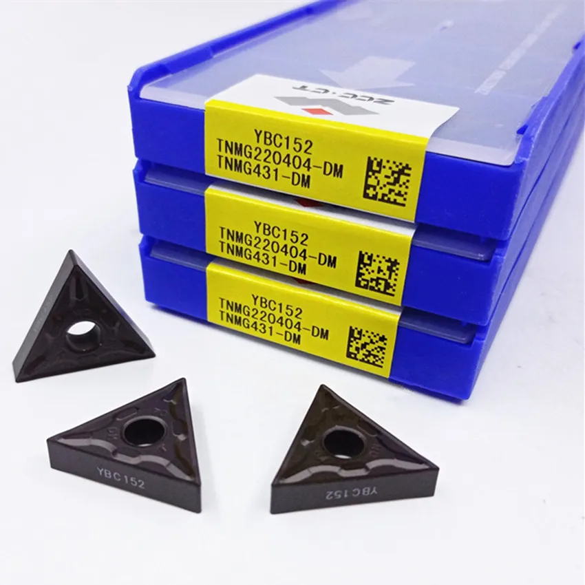 TNMG220404-DM YBC152/TNMG220408-DM YBC152/TNMG220412-DM YBC151 TNMG331 TNMG332 TNMG333 ZCC.CT CNC carbide inserts 10pcs/box